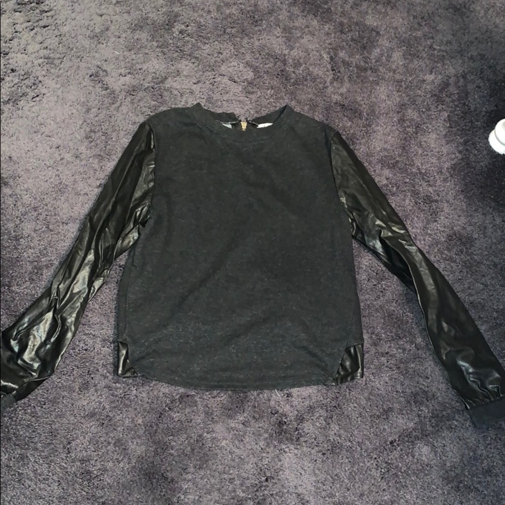 leather sleeve long sleeve